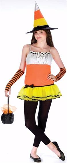 Candy Corn Witch Costume