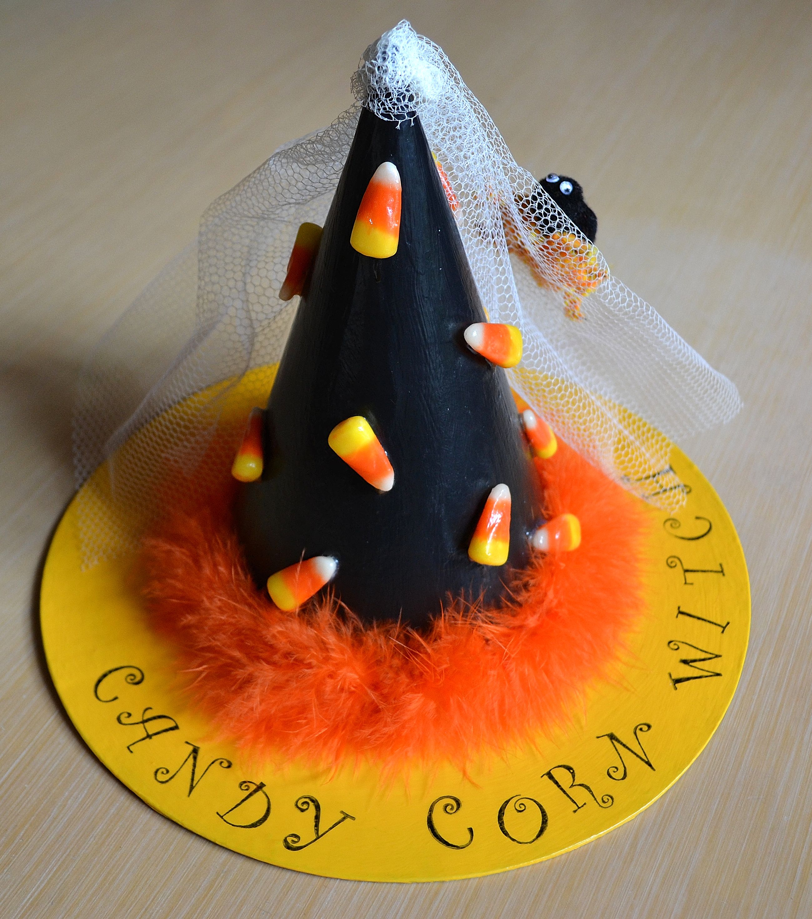 Candy Corn Witch Hat