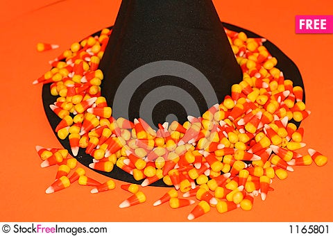 Candy Corn Witch Hat