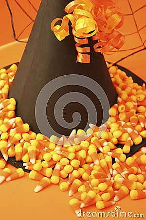 Candy Corn Witch Hat