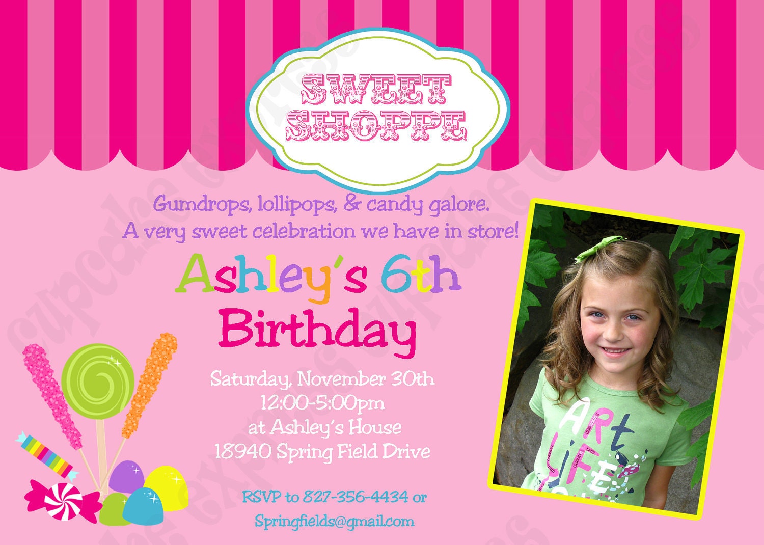 Candy Shoppe Birthday Party Decorations