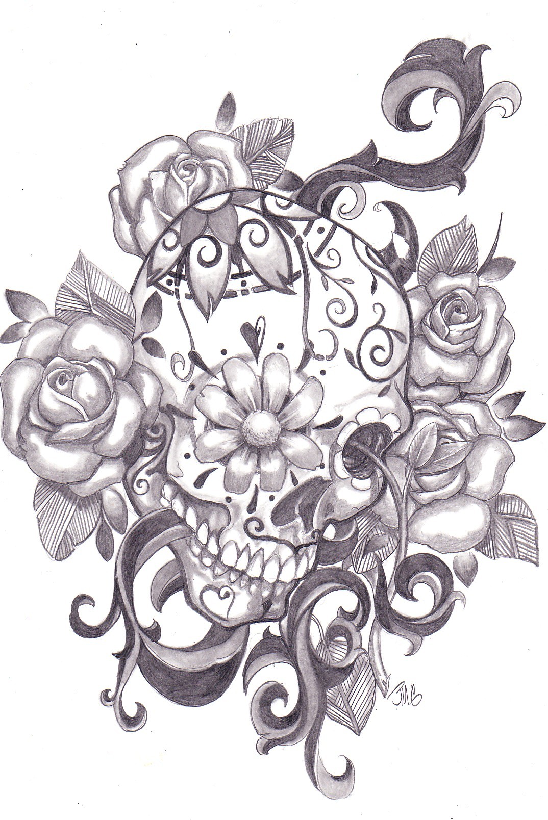 Candy Skull Tattoo Tumblr