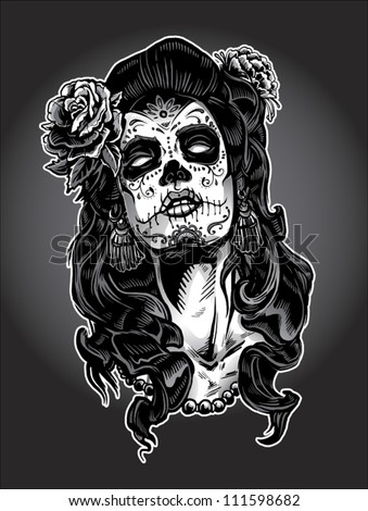 Candy Skull Tattoos For Women