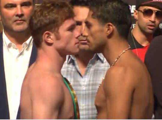 Canelo Alvarez Vs Josesito Lopez Weigh In