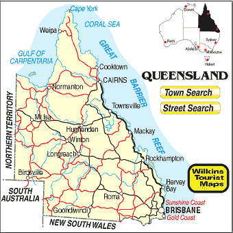 Capital Of Queensland Australia Map