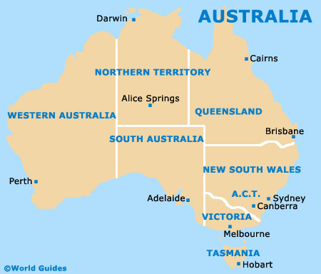 Capital Of Queensland Australia Map