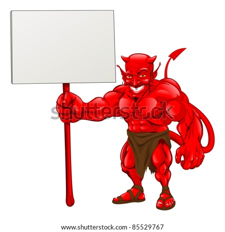 Cartoon Devil Horns And Tail