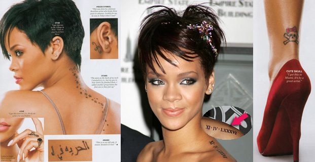 Celebrity Tattoos Female