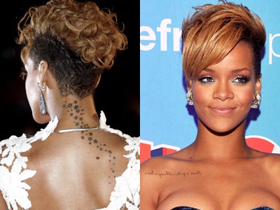 Celebrity Tattoos Rihanna