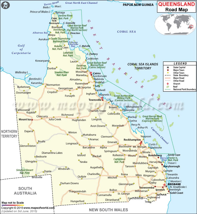 Central Queensland Map