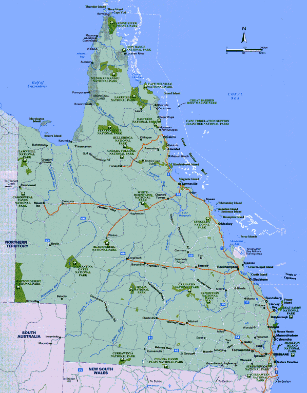 Central Queensland Map