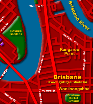 Central Queensland Map Australia