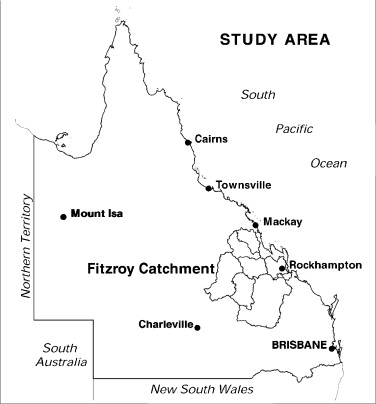 Central Queensland Map Australia