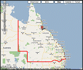 Central Queensland Map Google
