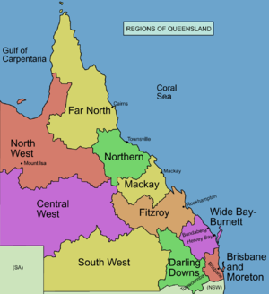 Cities In Queensland Australia Map
