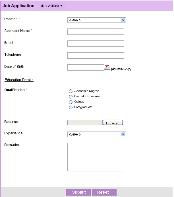 Class Registration Form Template Free