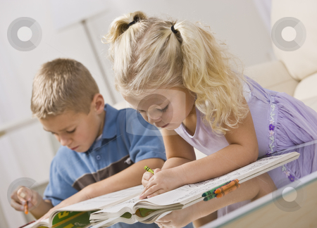 Coloring Pictures Of Children Playing Together