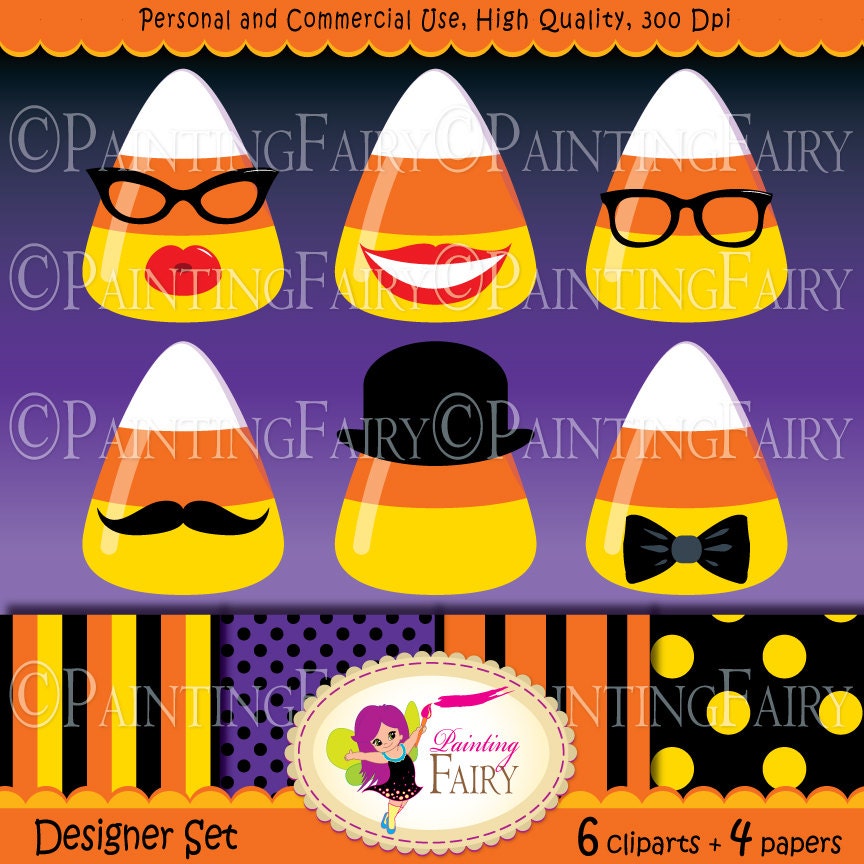 Cute Candy Corn Clipart