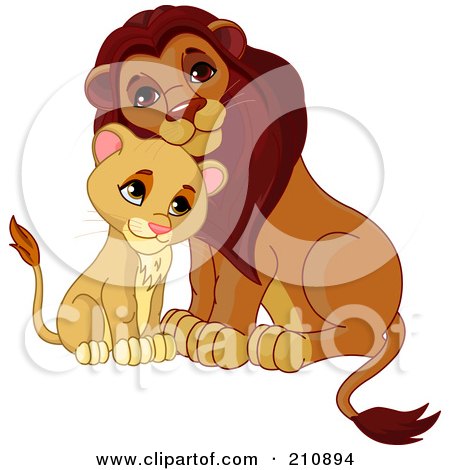 Cute Lion Cub Cartoon