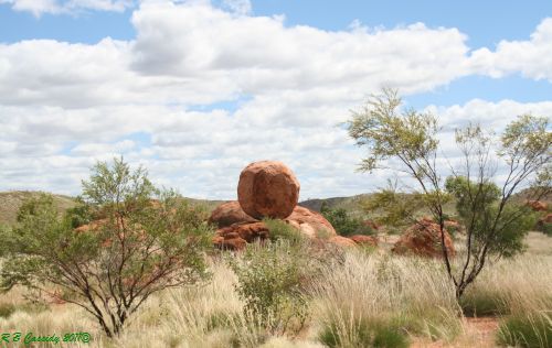 Devils Marbles Nt Map