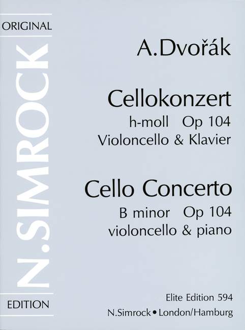 Dvorak Cello Concerto In B Minor Sheet Music