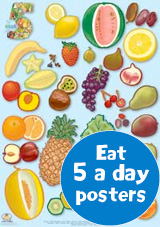 Eat 5 A Day Poster