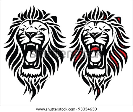 English Lion Tattoo Designs
