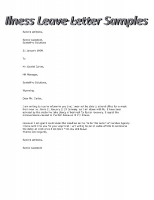 Formal Letter Sample For School