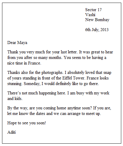Formal Letter Writing Examples