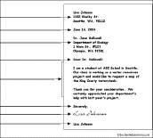Formal Letter Writing Format For Students