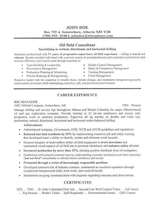 Format Of Resume For Job