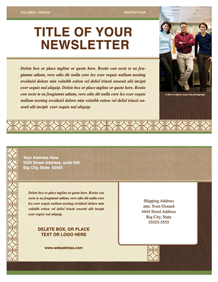 Free Email Newsletter Templates For Microsoft Word