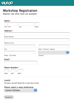 Free Event Registration Form Template Word