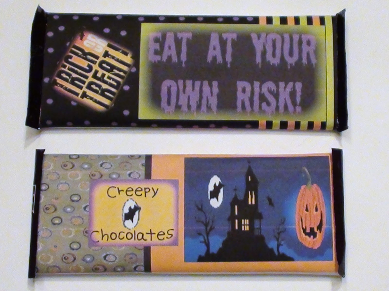 Free Printable Halloween Candy Bar Wrappers