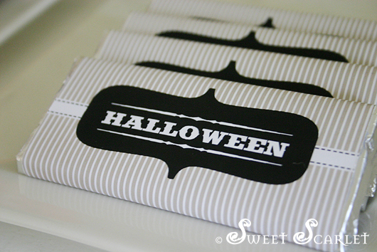 Free Printable Halloween Candy Bar Wrappers