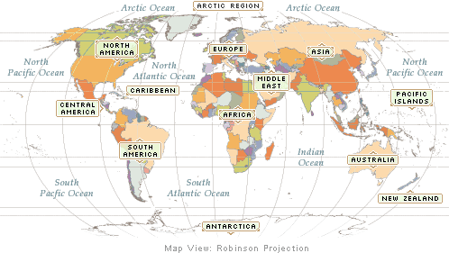 Free Printable World Map With Countries Labeled For Kids