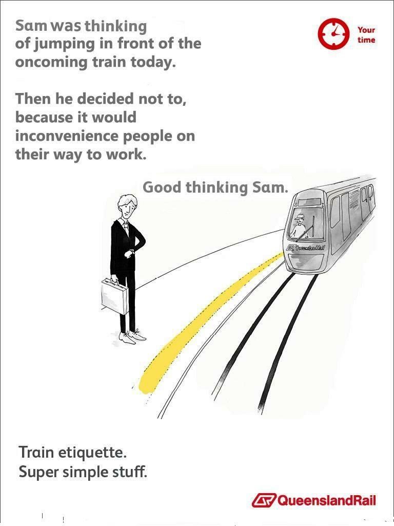 Funny Queensland Rail Train Etiquette