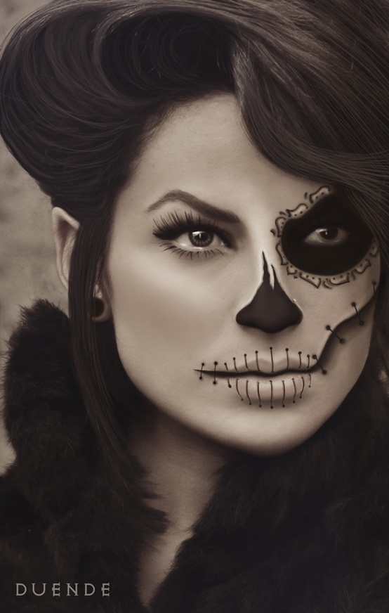 Halloween Candy Skull Makeup