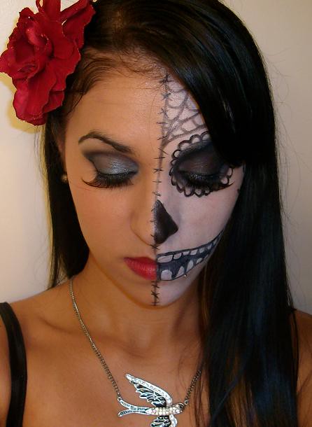 Halloween Candy Skull Makeup