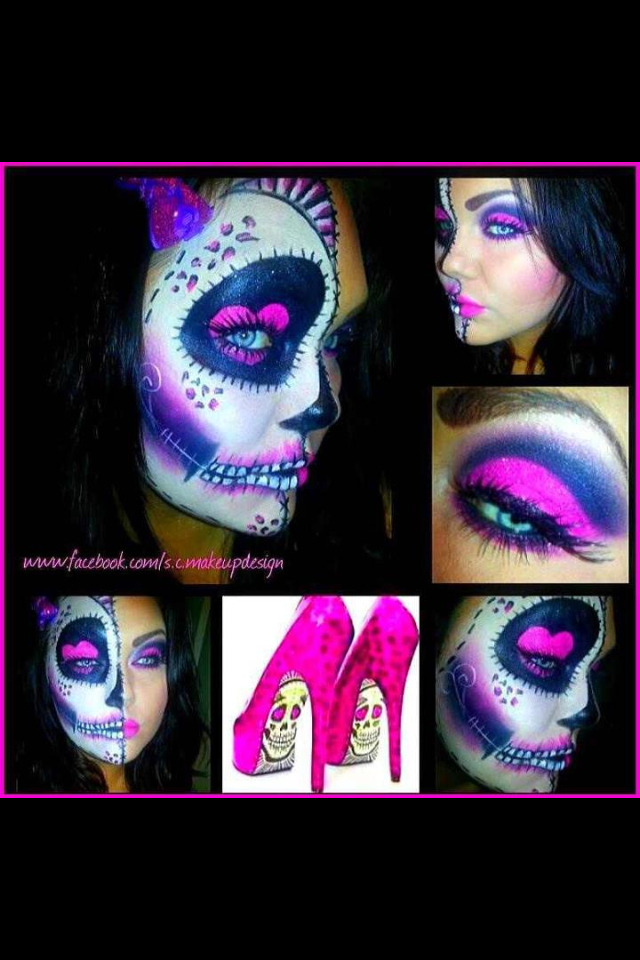 Halloween Candy Skull Makeup