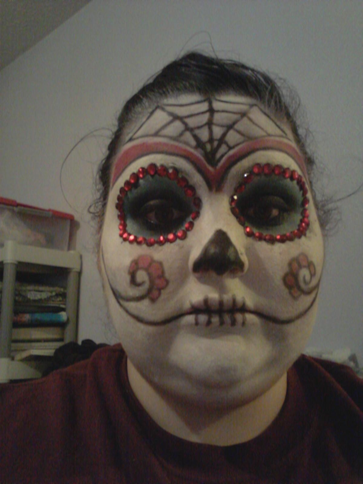 Halloween Candy Skull Makeup