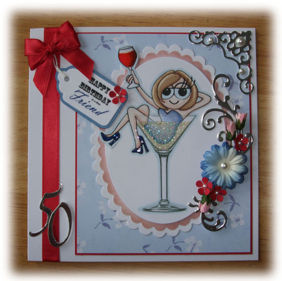 Handmade 50th Birthday Cards For Women