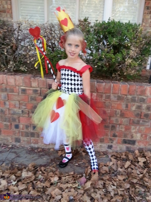 Homemade Queen Of Hearts Costume For Kids