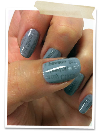 How To Do Newspaper Nails