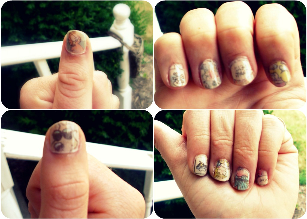 How To Do Newspaper Nails Without Alcohol