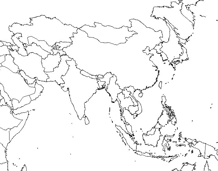 India Map Outline Printable