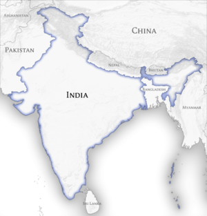 India Map Outline Printable