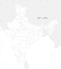 India Map Outline With States Name