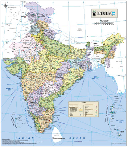 India Map With States And Cities