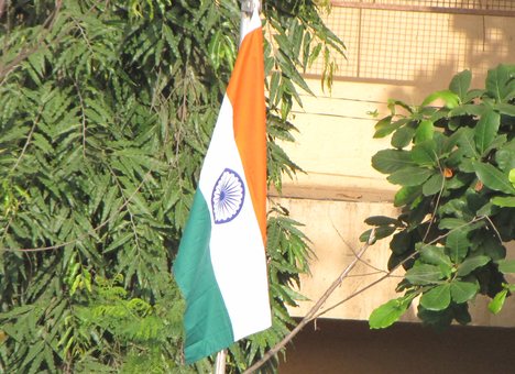 Indian Flag Flying Animation
